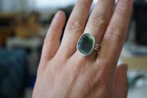 Chunky Seaglass Ring