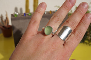 Thick Seaglass Ring
