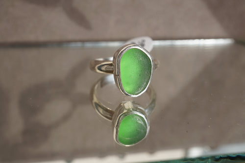 Thick Seaglass Ring